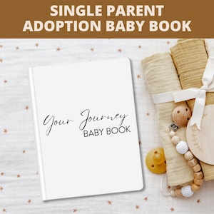 Adoption Baby Book, Single Parent, Adoption Book, Newborn Baby Book, Adoption Journal Parents, Memory Book, Adoption Baby Shower