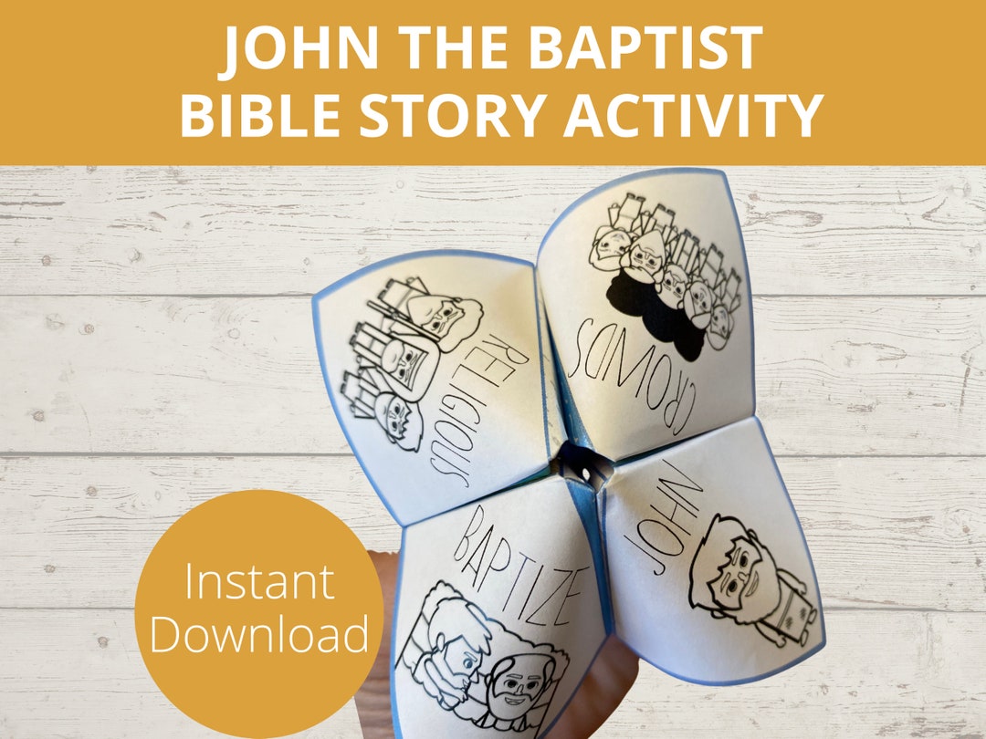 John the Baptist, Bible Story Activity, Sunday School Crafts, Fortune ...