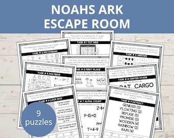 Bible Escape Room, Noahs Ark, Escape Room Kids, Sunday School Activities, Vacation Bible School, Family Game Night, Birthday Party Game