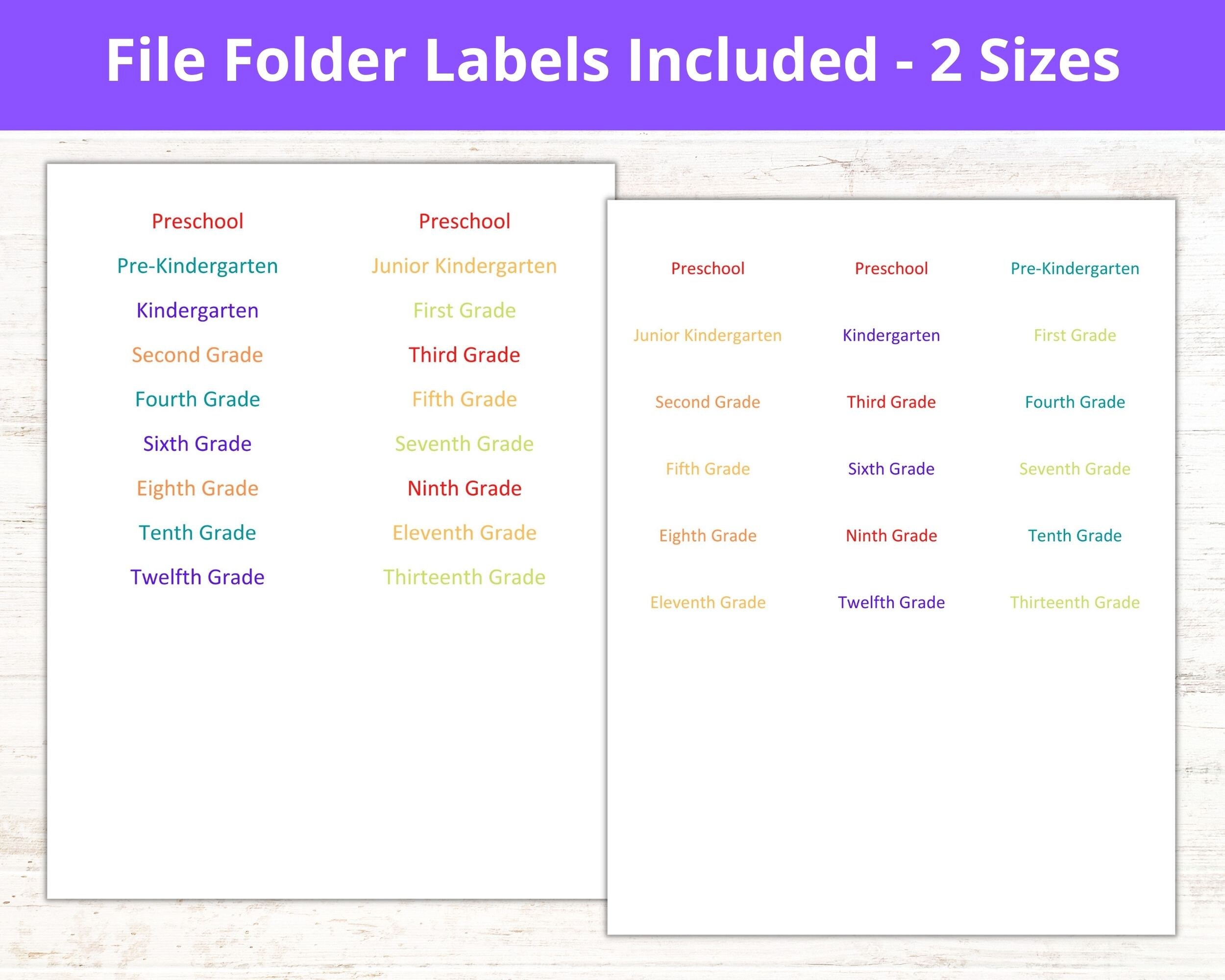 Children File Box Label School Memory Box, School Memory Book, Kids Memory Journal, School File ...
