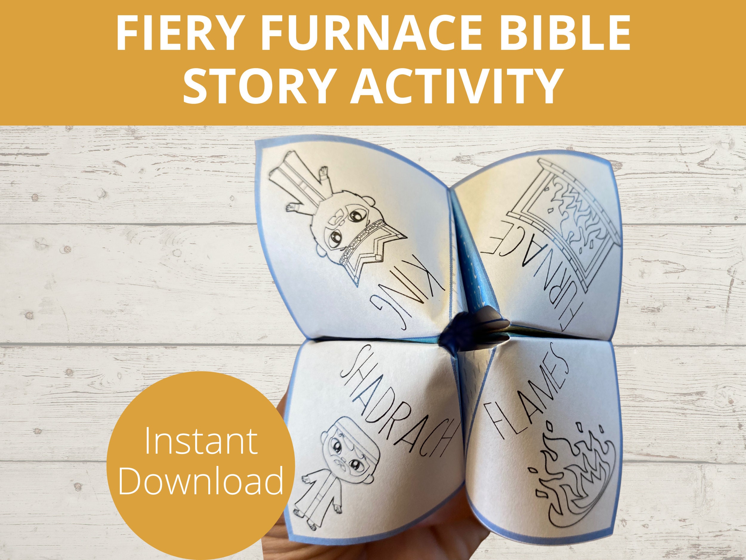 Fiery Furnace Bible Story Activity, Sunday School Craft, Shadrach Fiery Furnace Bible Story Activity, Sunday School Craft, Shadrach