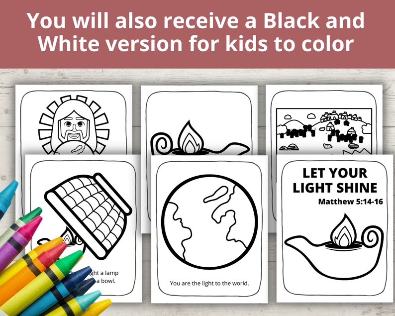 Let Your Light Shine Printable, Bible Story Poster, This Little Light ...