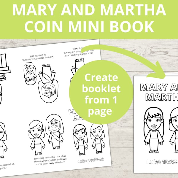 Mary And Martha Worksheet Etsy mary-and-martha-worksheet-etsy