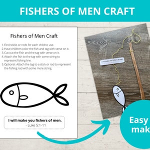 Fishers of Men Bible Story Activities Sunday School Craft - Etsy