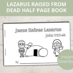 Jesus Raises Lazarus, Miracles of Jesus, Sunday School Crafts, Lazarus Craft, Bible Story Activity, Preschool Bible, Resurrection of Lazarus