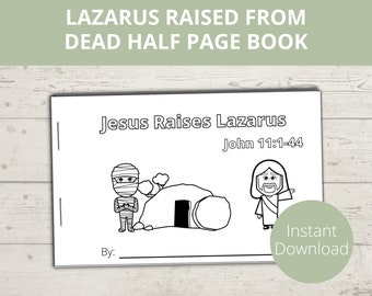 Jesus Raises Lazarus, Miracles of Jesus, Sunday School Crafts, Lazarus Craft, Bible Story Activity, Preschool Bible, Resurrection of Lazarus