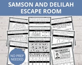 Bible Escape Room, Escape Room Kids, Samson and Delilah, Sunday School Activities, Family Game Night, Bible Activities for kids