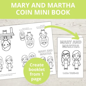 Martha and Mary, Mary and Martha, Preschool Bible Activity, Homeschool Bible, Luke 10, Bible Story for Kids, Sunday School Crafts