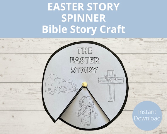 Easter Activities for kids, Easter Bible Story, Easter Crafts, He is Risen, Resurrection Scene, Basket Stuffer, Sunday school craft
