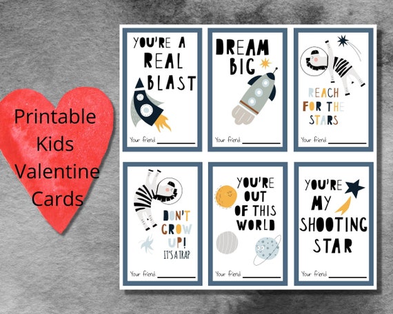 Printable Kids Valentine Kids Valentine Card Space