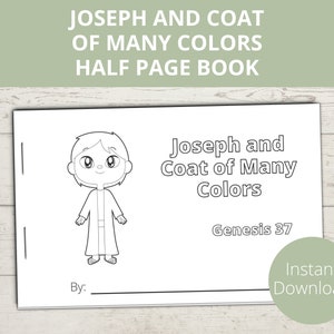 Joseph Coat of Many Colors, Story of Joseph, Joseph in the Pit, Sunday School Craft, Joseph in Bible, Bible Story, Bible Coloring pages
