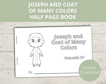 Joseph Coat of Many Colors, Story of Joseph, Joseph in the Pit, Sunday School Craft, Joseph in Bible, Bible Story, Bible Coloring pages