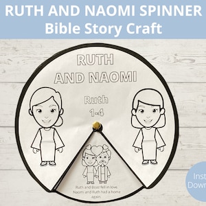 Ruth and Boaz, Ruth and Naomi, Sunday School Activities, Kids Bible Craft, Where you go ill go, Ruth Bible, Homeschool Bible Worksheets