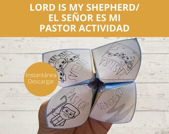En español, El Señor es mi Pastor, Salmo 23, Lord is my Shepherd, Psalm 23, Spanish Bible Crafts, Actividades bíblicas en español
