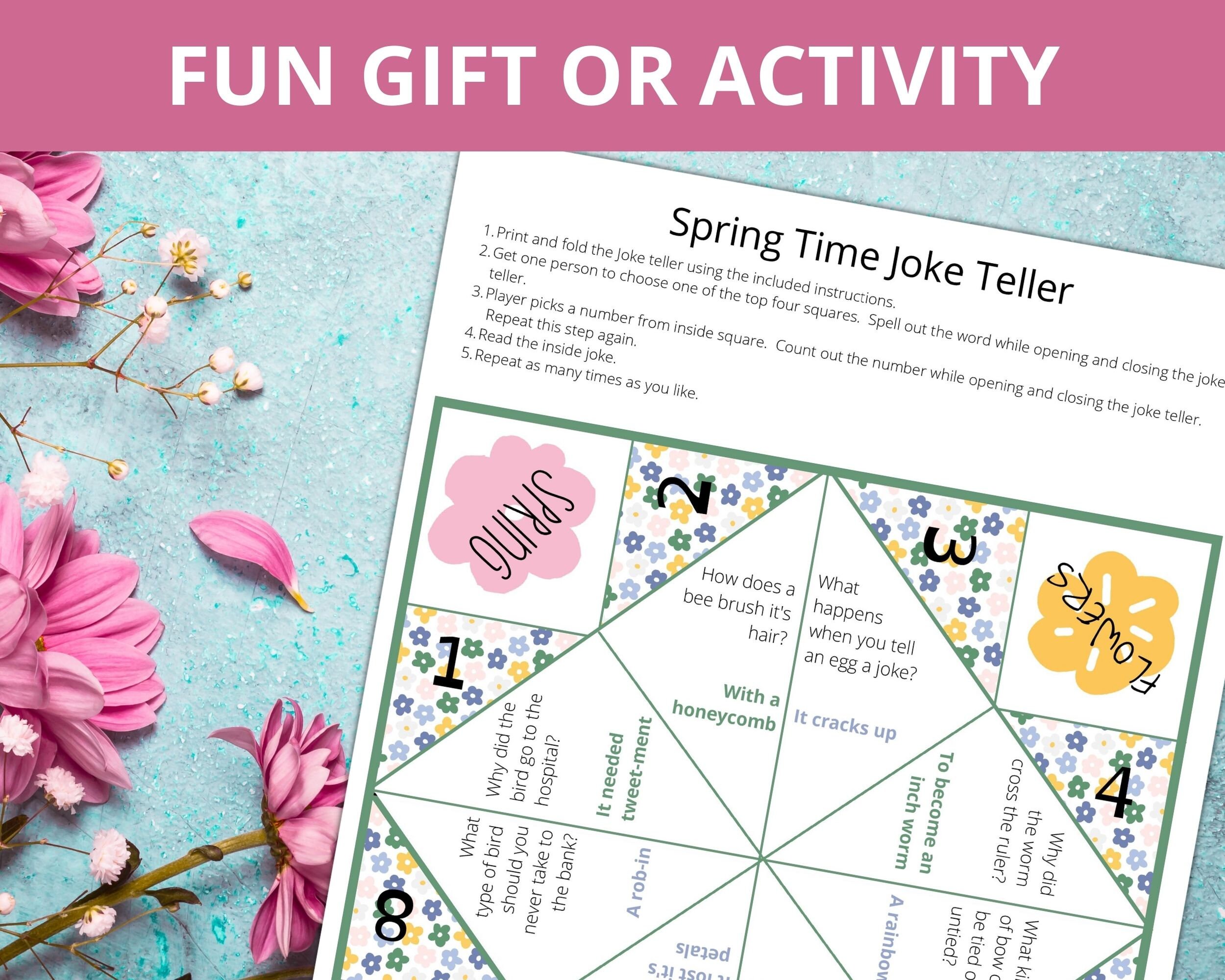 Fortune Teller Joke Teller Cootie Catcher Activities for Etsy