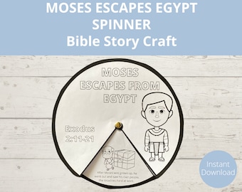 Moses Escapes Egypt, Moses Bible Activity, Kids Bible Craft, Bible Story Printable, Moses Flees, Sunday School Activities, Moses Story Craft