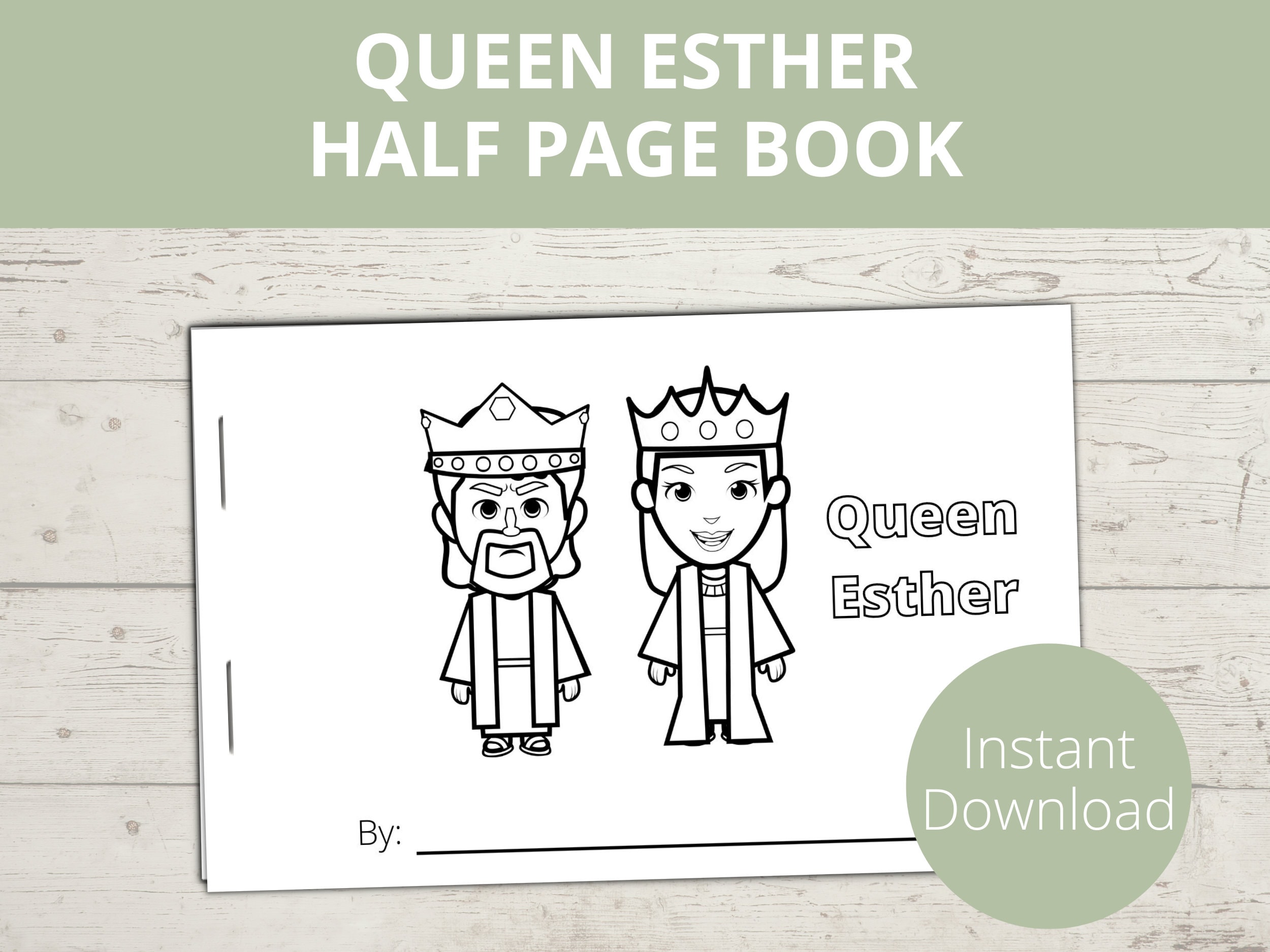 Queen Esther Craft, Sunday School Crafts, Preschool Bible, for Such a