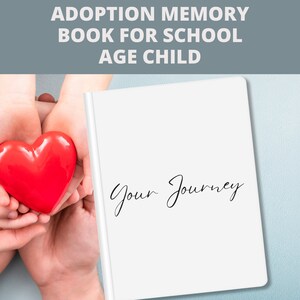 Adoption Memory Book for School Age Child, Adoption Journal, Older Child Adoption, Printable Memory Book, Adoption Record Book