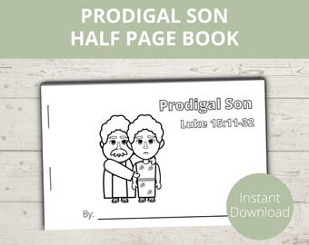 Prodigal Son Craft, Parables of Jesus Printable, Prodigal Son Parable, Bible Story activity, Sunday School Craft, Preschool Bible Lesson
