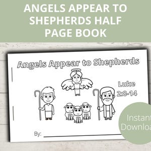 Angels Appear to Shepherds Craft, Christmas Nativity, Preschool Bible Crafts, Sunday School activities, Shepherds Christmas, Baby Jesus