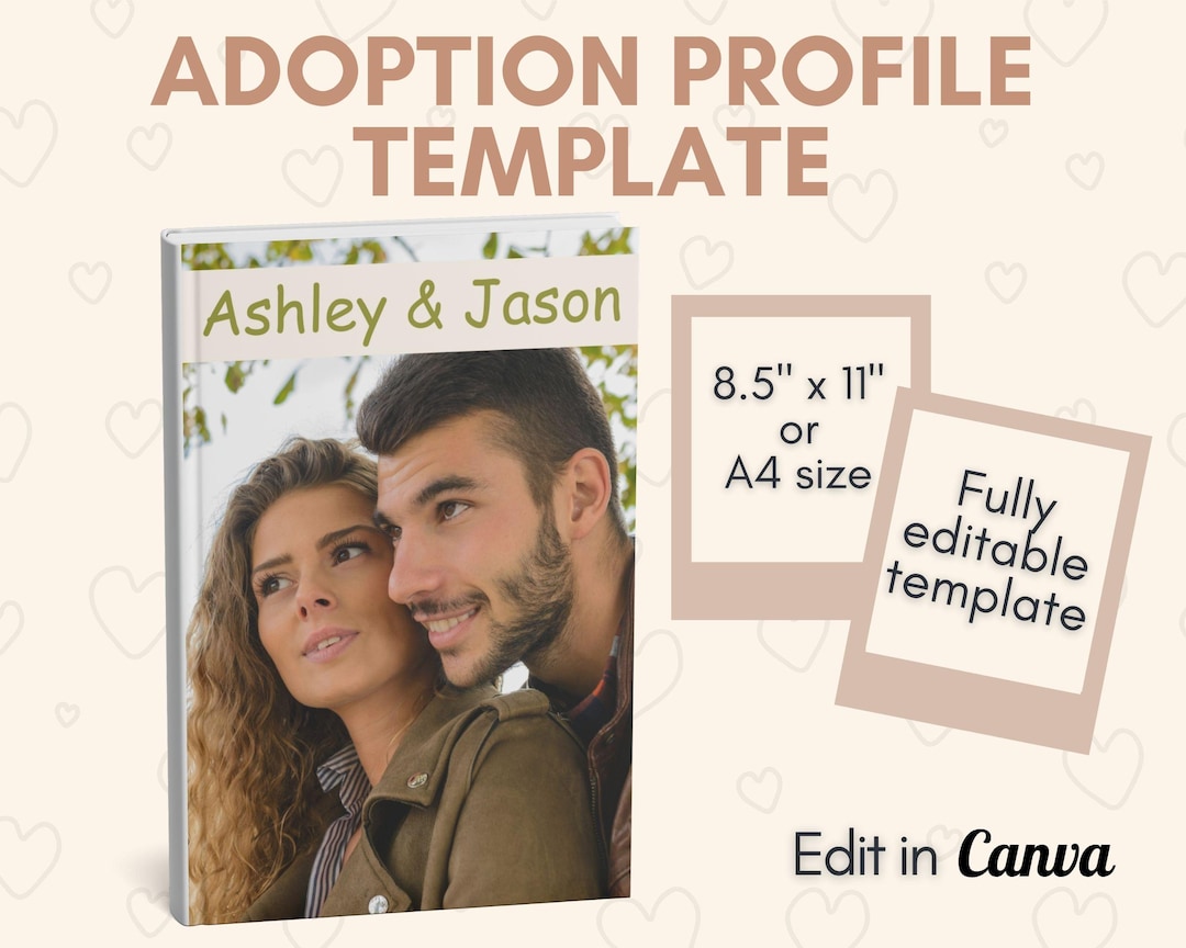Adoption Profile Template, Adoption Book, Digital Adoption Profile Book ...