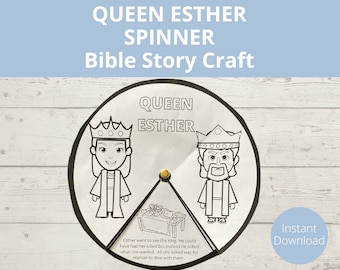 Esther Craft, Queen Esther, Bible Story Printable, Sunday School Activities, Homeschool Bible Worksheets, Kids Bible Craft, Bible stories