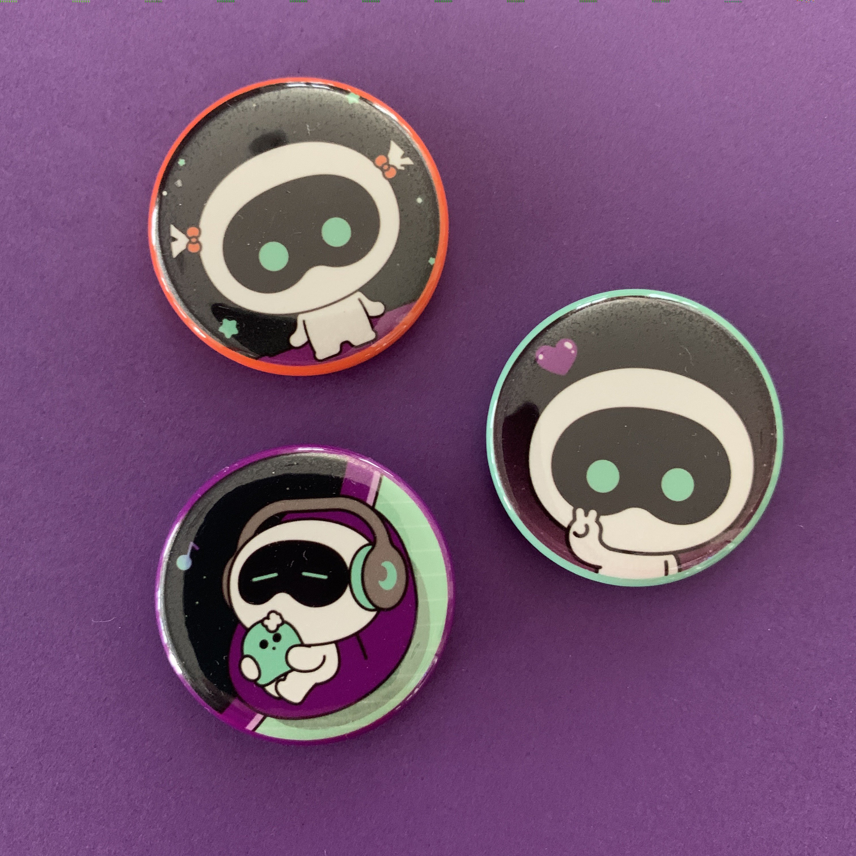 BTS Wootteo Astronaut Pin Back Button Set - Jin - BTS - Etsy