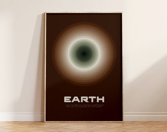 Earth Wall Art Print, Digital Download Print, Neutral Wall Decor, Large Printable Art, Downloadable Prints, Wallart, Gift idea