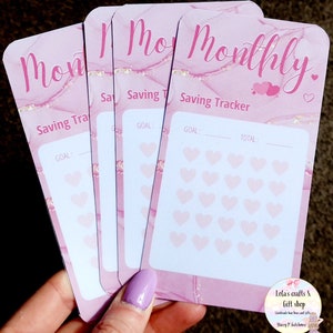A6 budget binder savings -  monthly savings tracker | laminated cash wallet tracker | low budget | cash envelope | savings | cash stuffing