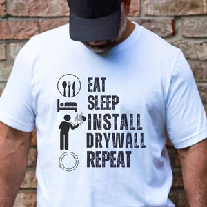 Drywall Gift, Drywall Finisher, Drywall T-Shirt, Drywall Installation, Drywaller Gift, Hanging Drywall, Handyman TShirt, Funny Construction