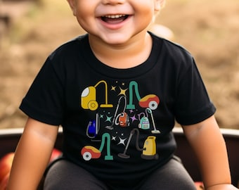 T-shirt pour tout-petit avec aspirateur, t-shirt pour tout-petit aspirateur, t-shirt de nettoyage pour tout-petit, t-shirt pour aspirateur cadeau pour tout-petit, chemise de nettoyage pour tout-petit, cadeau pour tout-petit