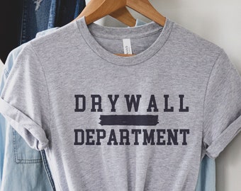 Drywall T-Shirt, Drywall Installation, Drywaller Gift, Drywall Shirt, Drywall Finisher, Hanging Drywall, Handyman TShirt, Funny Construction
