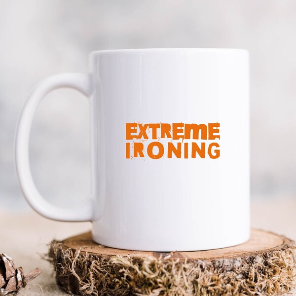 Extreme Ironing Sport, Extreme Ironing Gift,Mom Sports Mug,Dad Sports Mug, Camping Lover, Hiking Lover, Unusual Hobbies,Extreme Ironist Gift
