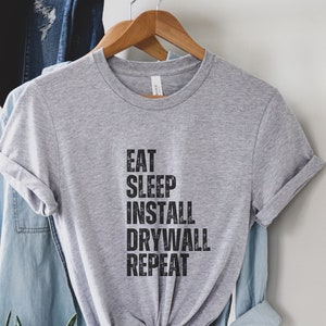 Drywall Shirt, Drywaller Gift, Drywall Installation, Drywaller TShirt, Drywall Finisher, Hanging Drywall, Handyman TShirt,Funny Construction