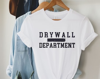 Drywall T-Shirt, Drywall Installation, Drywaller Gift, Drywall Shirt, Drywall Finisher, Hanging Drywall, Handyman TShirt, Funny Construction