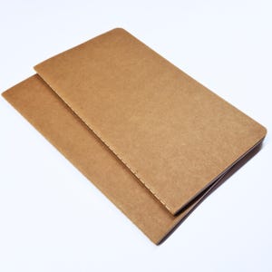 Blank Notebook - Lined Journal - Memo Book - Blank Book - Journal Set - Set of 2 Journals - Lined Notebook 80 Pages Each - Sewn Notebook