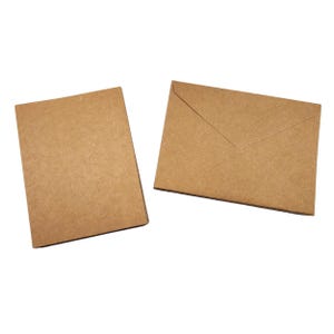 20 tarjetas Kraft - Tarjetas en blanco de 12,7 x 16,5 cm - Tarjetas de felicitación en blanco - Set para hacer tarjetas - Set de tarjetas Kraft - Tarjetas en blanco con sobres - Set de tarjetas DIY