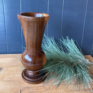 Wooden vase