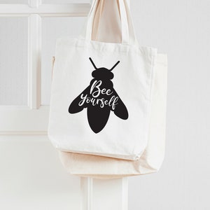 Bee Yourself SVG File / Cut File for Cricut / Silhouette / Clipart / Honeybee / Beekeeper / Onesie Design / Shirt / Bee / Be Yourself / DIY