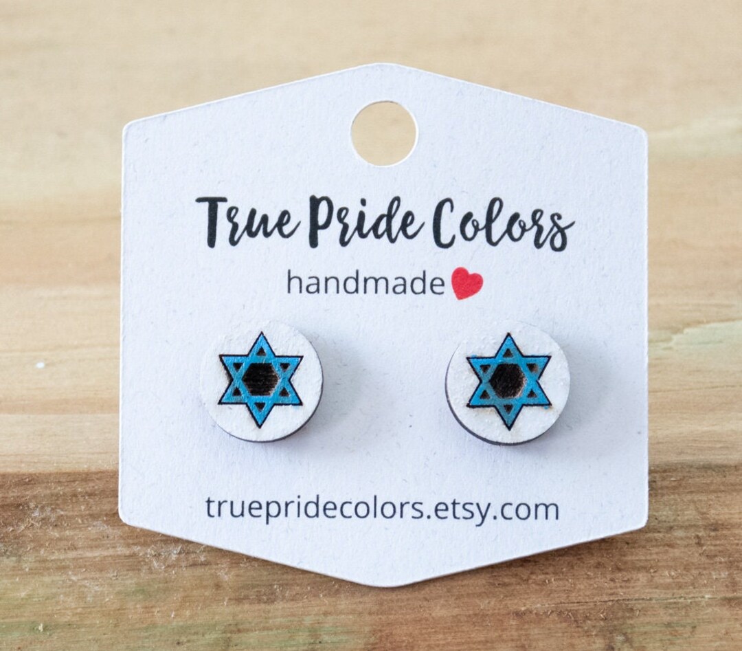 Hanukkah earrings studs