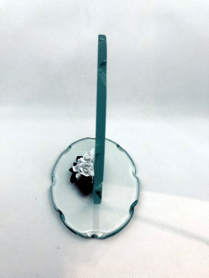 40th Ruby Wedding Anniversary Cut Glass Round Plaque Limited Special