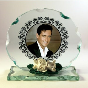 Carlos Marín,  Il Divo Photo Cut glass Round Plaque Limited Special Edition
