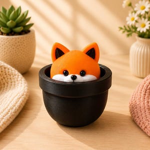 Kawaii Fox Clicker – Simpatica volpe antistress stampata in 3D – Giocattolo da scrivania Kawaii – VantaVice