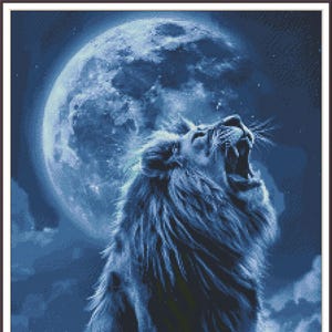 Löwin von Jejuda Wildkatzen - Kreuzstich Anleitung PDF