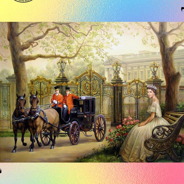 Buckingham Palace Autumn in the streets of Montreal - Chart Counted Cross Stitch Pattern craft PDF