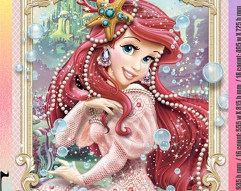 Ariel (The Little Mermaid) Festive Parade - Chart Counted Cross Stitch Pattern craft PDF