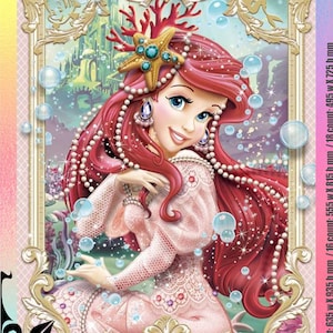 Ariel (Die kleine Meerjungfrau) Festliche Parade - Kreuzstich Stickmuster PDF