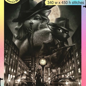 The Demon Cats Bandits - Kreuzstich Anleitung PDF