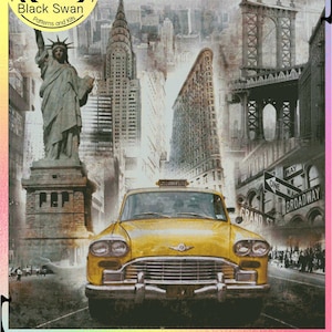 New York Yellow cub Italienische Eleganz Form Car Transport Vichacle - Kreuzstichmuster Stickmuster PDF