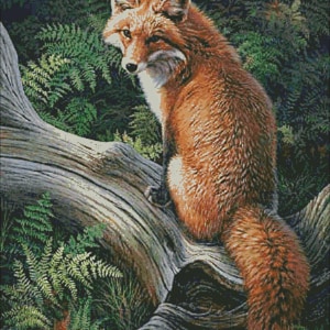 Red Fox DIGITALE DOWNLOAD Grafiek geteld kruissteekpatroon PDF